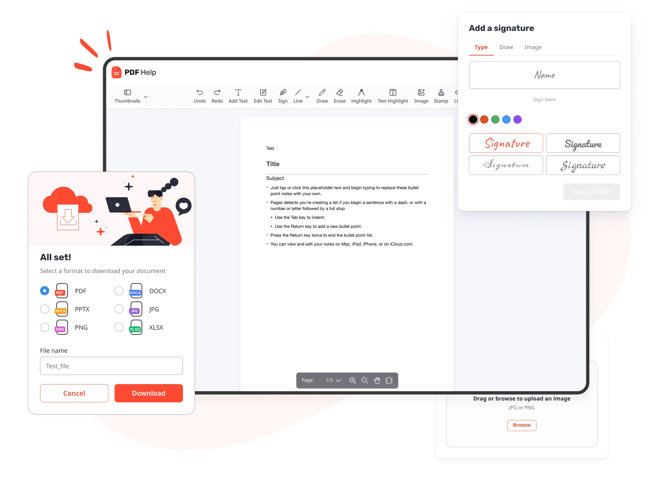 Edit PDF in 3 easy steps